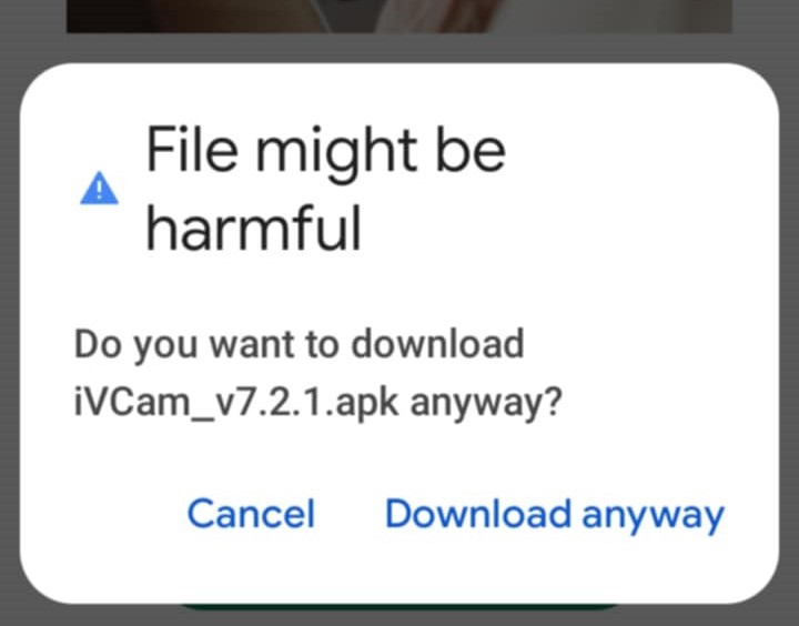 iVCam for Android Installing Step 2